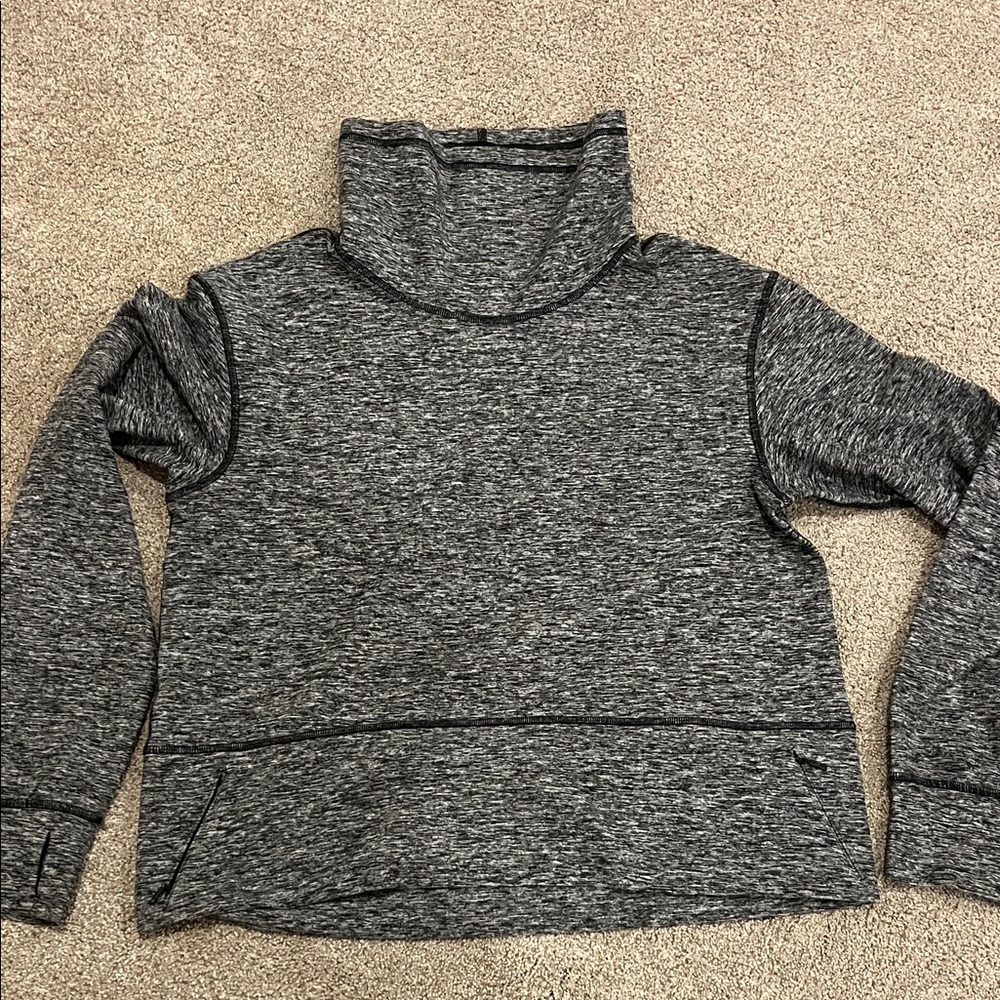 lululemon athletica Charcoal Cowl Neck Sweater
